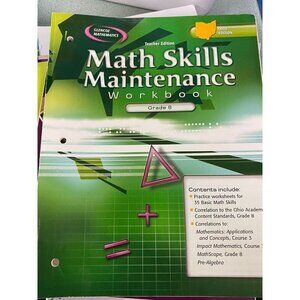 Teacher Edition Math Skills Maintenance Workbook Grade 8 Math Textbook